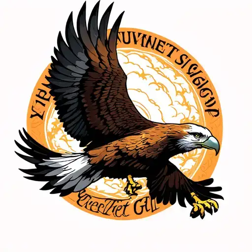 memorial tattoo for my brother including a flying eagle with design with his name puvenjeet Singh gill  tattoo design idea