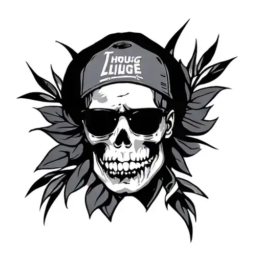 Thug Life tattoo design idea