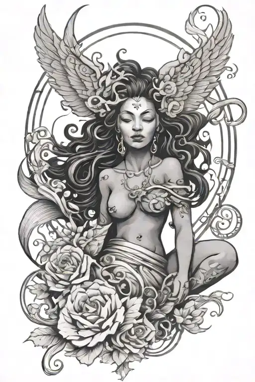 orisha rebirth tattoo design idea