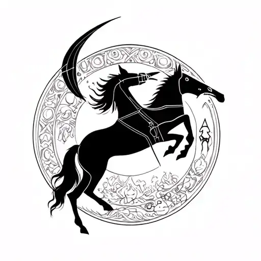 Sagittarius, tattoo design idea