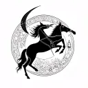 Sagittarius, tattoo design idea