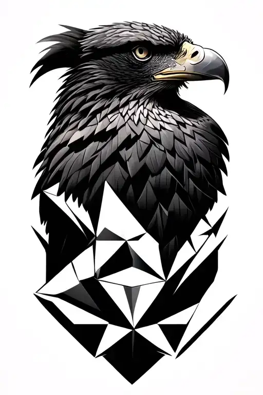 eagle head tattoo design idea