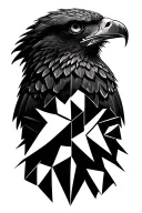 eagle head tattoo design idea