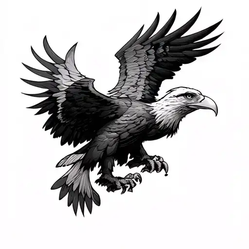 Roman Eagle tattoo design idea