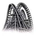 roller coaster tattoo design idea