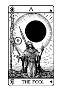 the fool tarot card  tattoo design idea
