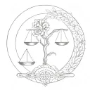 cancer and Libra  tattoo design idea