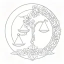 cancer and Libra  tattoo design idea