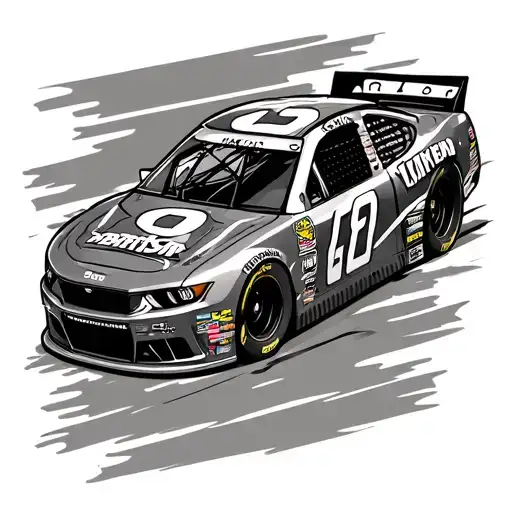 nascar car tattoo design idea