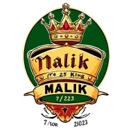 create the custom design for you with the crown, the word King, the name Malik, the date 7/25/2023, and the Cancer zodia tattoo design idea