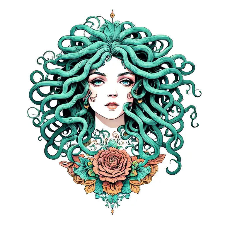 medusa tattoo design idea