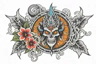 Kali land tattoo design idea