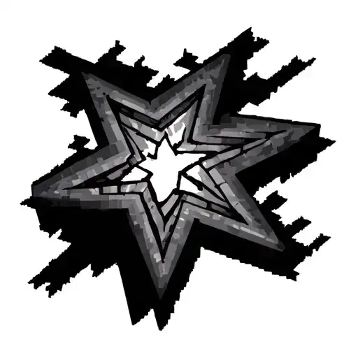 minecraft nether star tattoo design idea