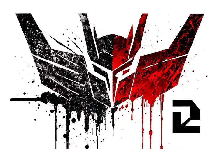 Decepticon Logo + Half Life 2 Combine Logo tattoo design idea