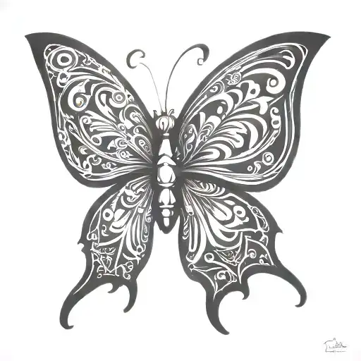 Tomorrowland butterfly logo incorporated into the design tattoo design idea