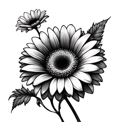 GERBERA DAISY tattoo design idea