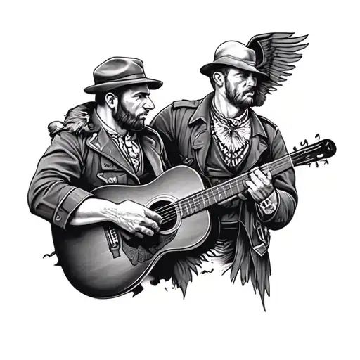 Brothers In Arms song memorial tattoo for my dad tattoo design idea