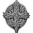 celtic cross tattoo design idea