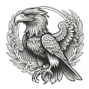 Mexican eagle tattoo design idea