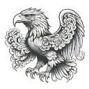 Mexican eagle tattoo design idea