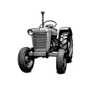 Massey vintage tractor tattoo design idea