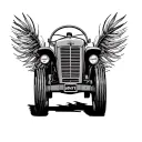 Massey vintage tractor tattoo design idea