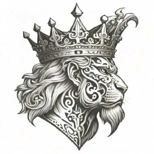 tattoos for men, who like a king , in love, brave, and hurts a lot in past tattoo design idea