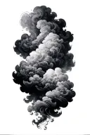 smoke cloud with albanian history style tattoo tattoo design idea