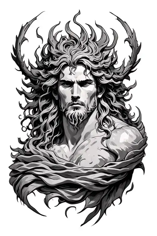 erebus greek mythology tattoo design idea