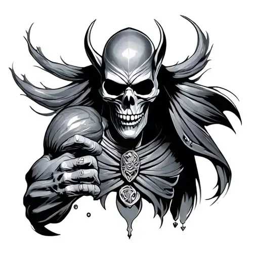 Skeletor tattoo design idea