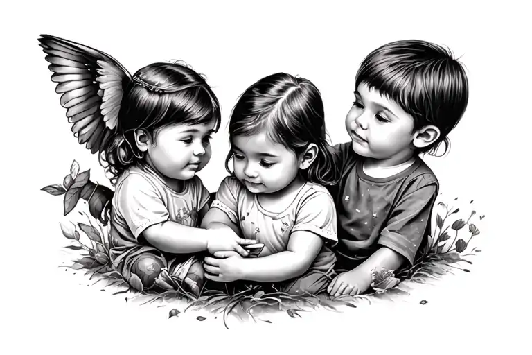 childhood memories tattoo design idea