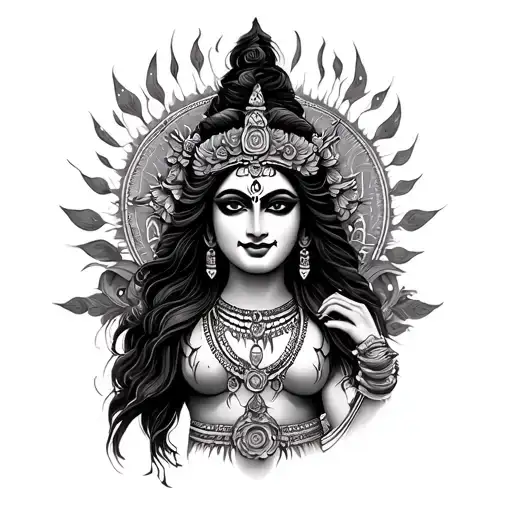 Goddess Kali tattoo design idea