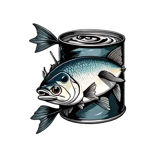 Sardine Can tattoo design idea