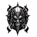 warhammer 40k Black Templer tattoo design idea