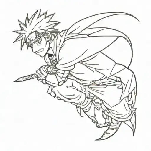 Pain from Naruto tattoo design idea