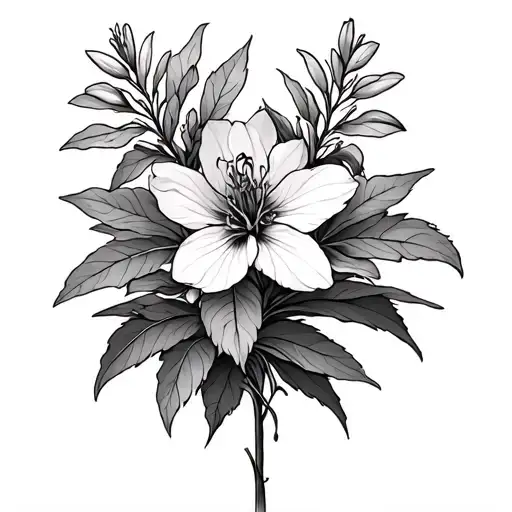 Fireweed tattoo design idea