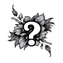 Question Mark tattoo design idea