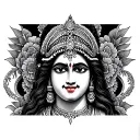 krishna name tattoo design idea