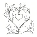 A special and different design about love tattoo design idea