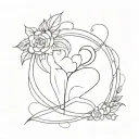 A special and different design about love tattoo design idea