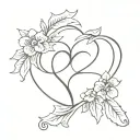 A special and different design about love tattoo design idea