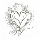 A special and different design about love tattoo design idea