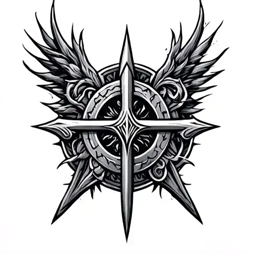 protection symbols, norse mythology tattoo design idea