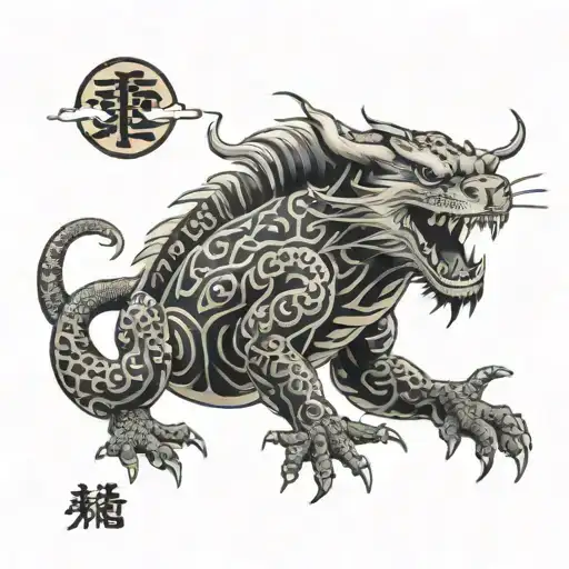 Invincible under the sun, invincible in the heavens tattoo design idea