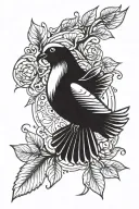 dove and Grenade tattoo design idea