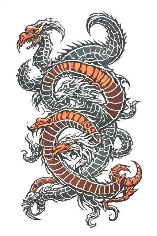 Scorpio and Capricorn forever love tattoo design idea