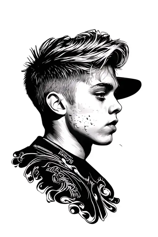Justin Bieber tattoo design idea