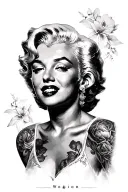 Marilyn monroe tattoo design idea