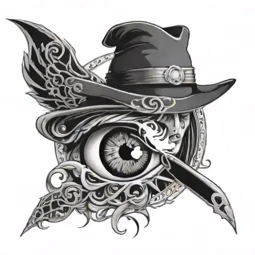 alucard eye tattoo design idea
