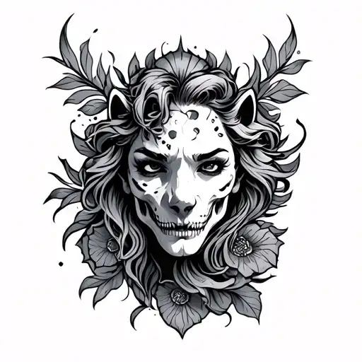 strong and courageous  tattoo design idea